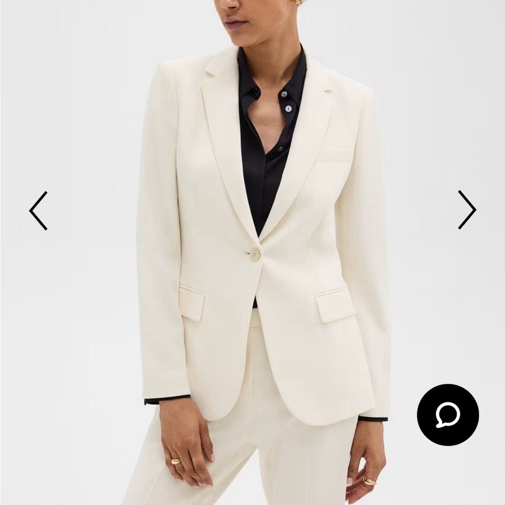 Theory Blazer in Admiral Crepe